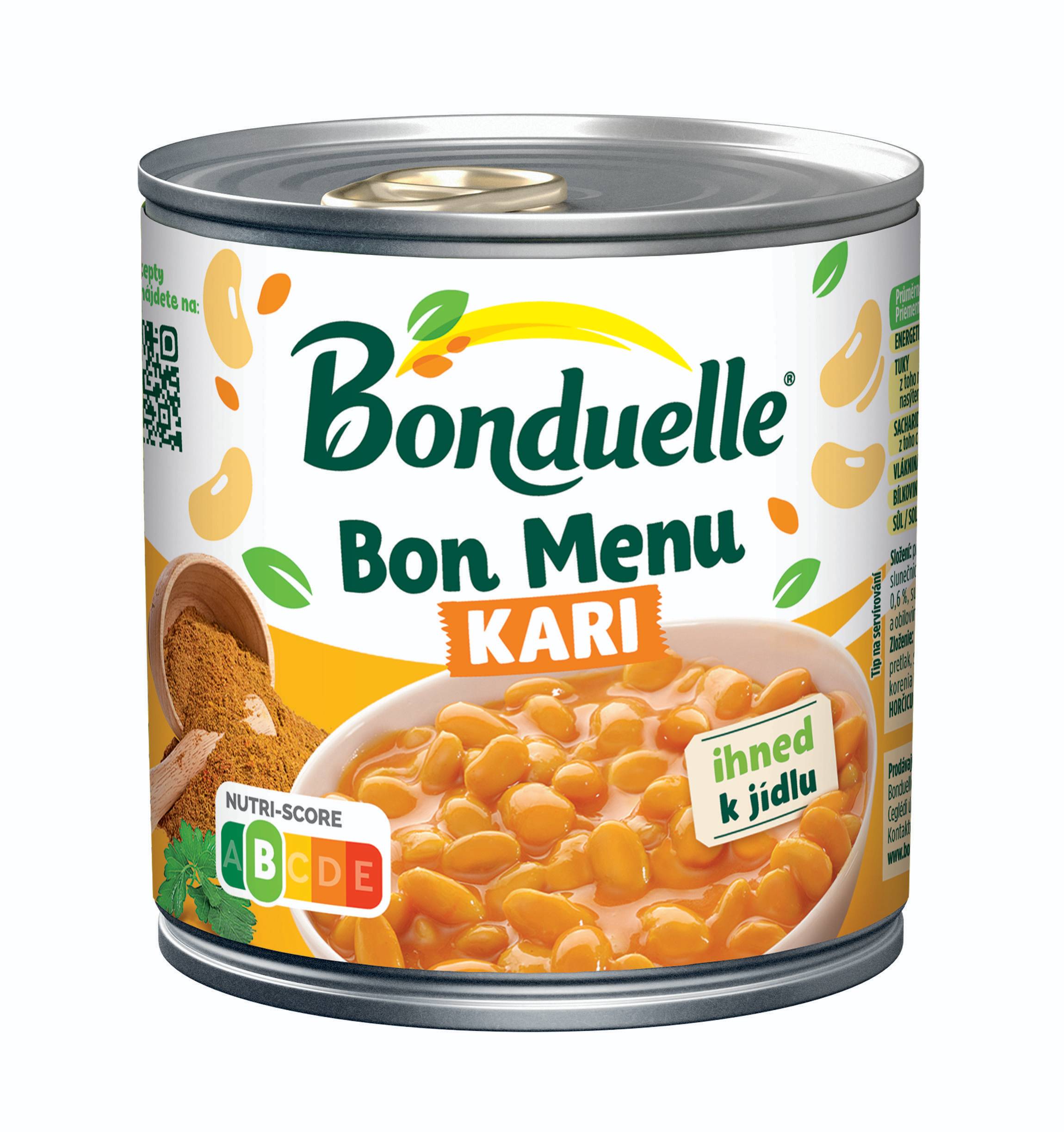 Bonduelle Bon Menu Bílá fazole v kari 430 g