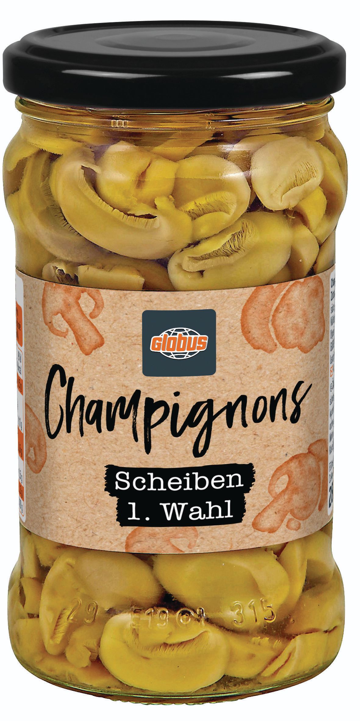 Žampiony plátky 280g