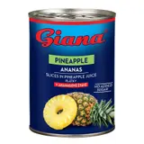 Giana Ananas plátky v ananasové šťávě 580ml