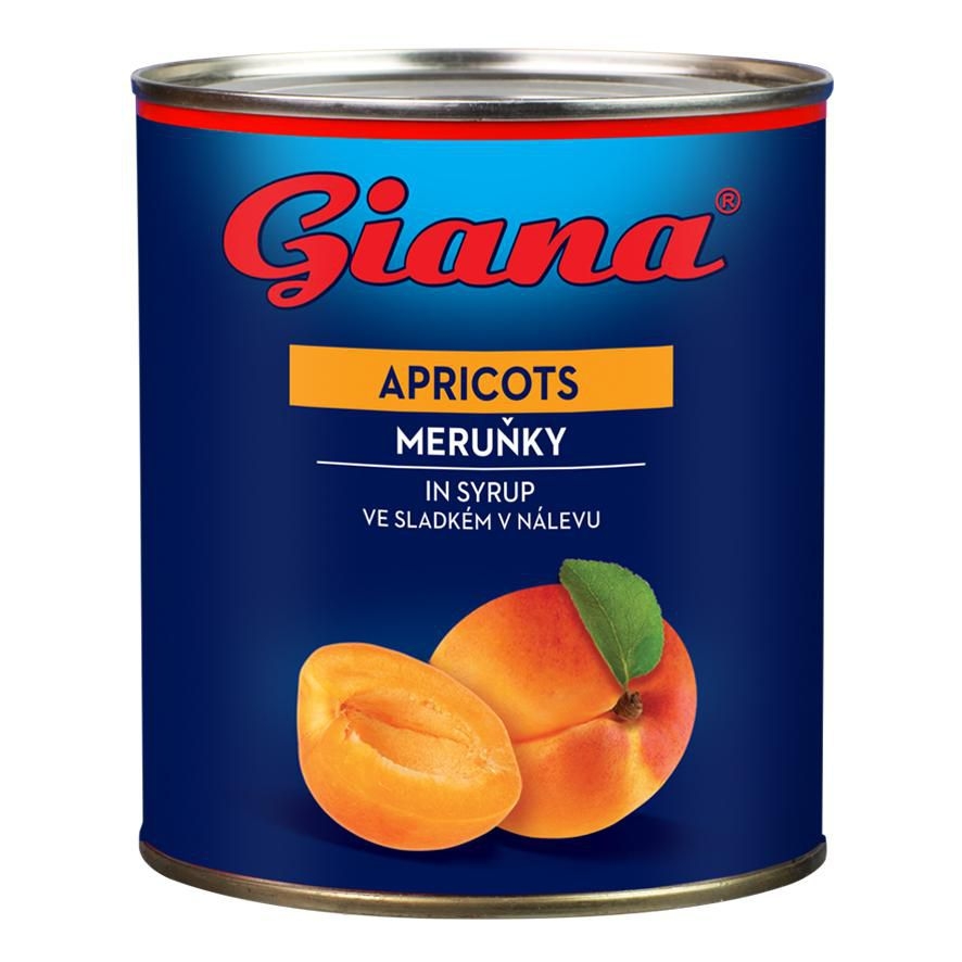 Giana Meruňky ve sladkém nálevu 820g