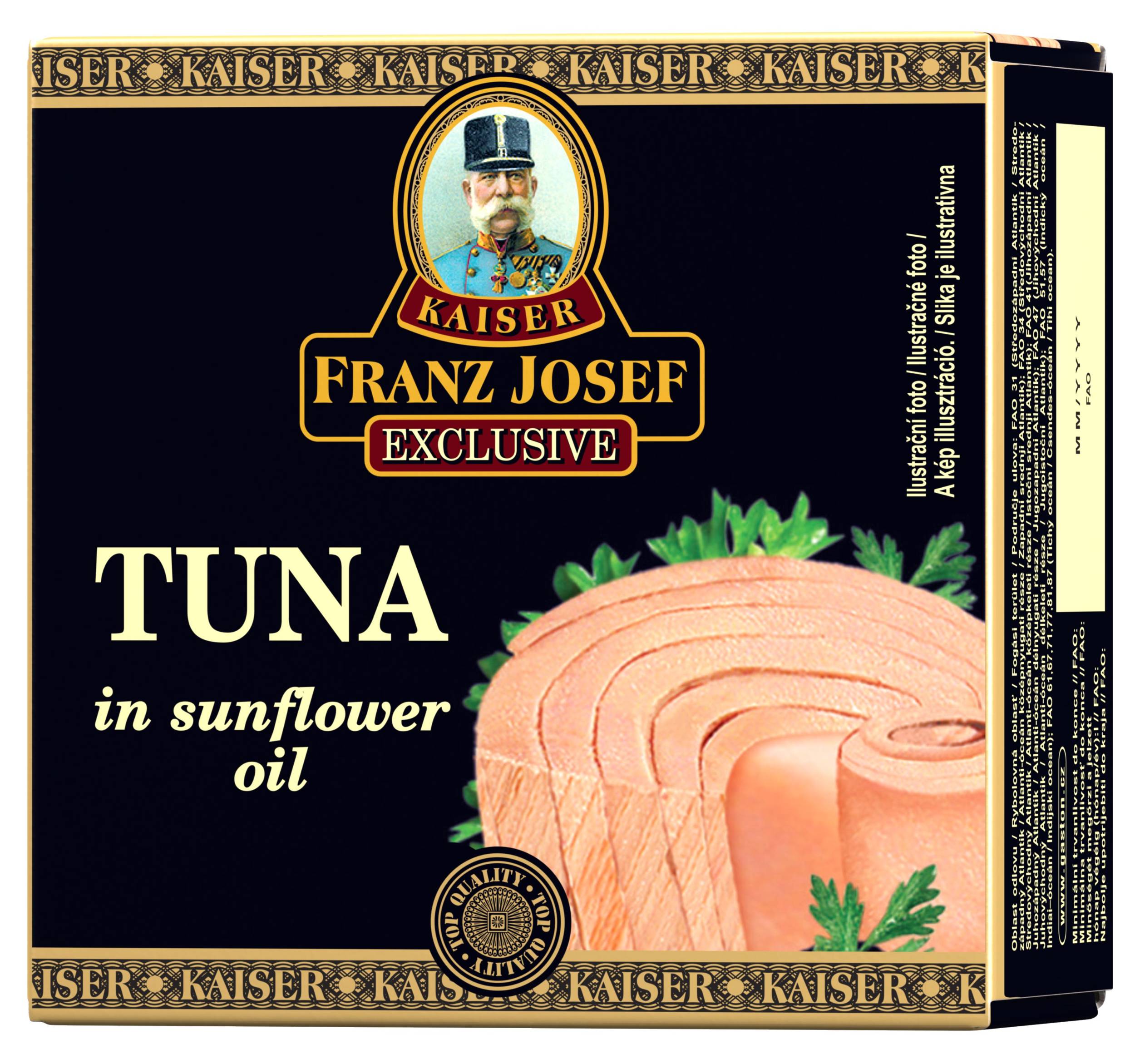 Franz Josef Kaiser Exclusive Tuňák ve slunečnicovém oleji 80 g