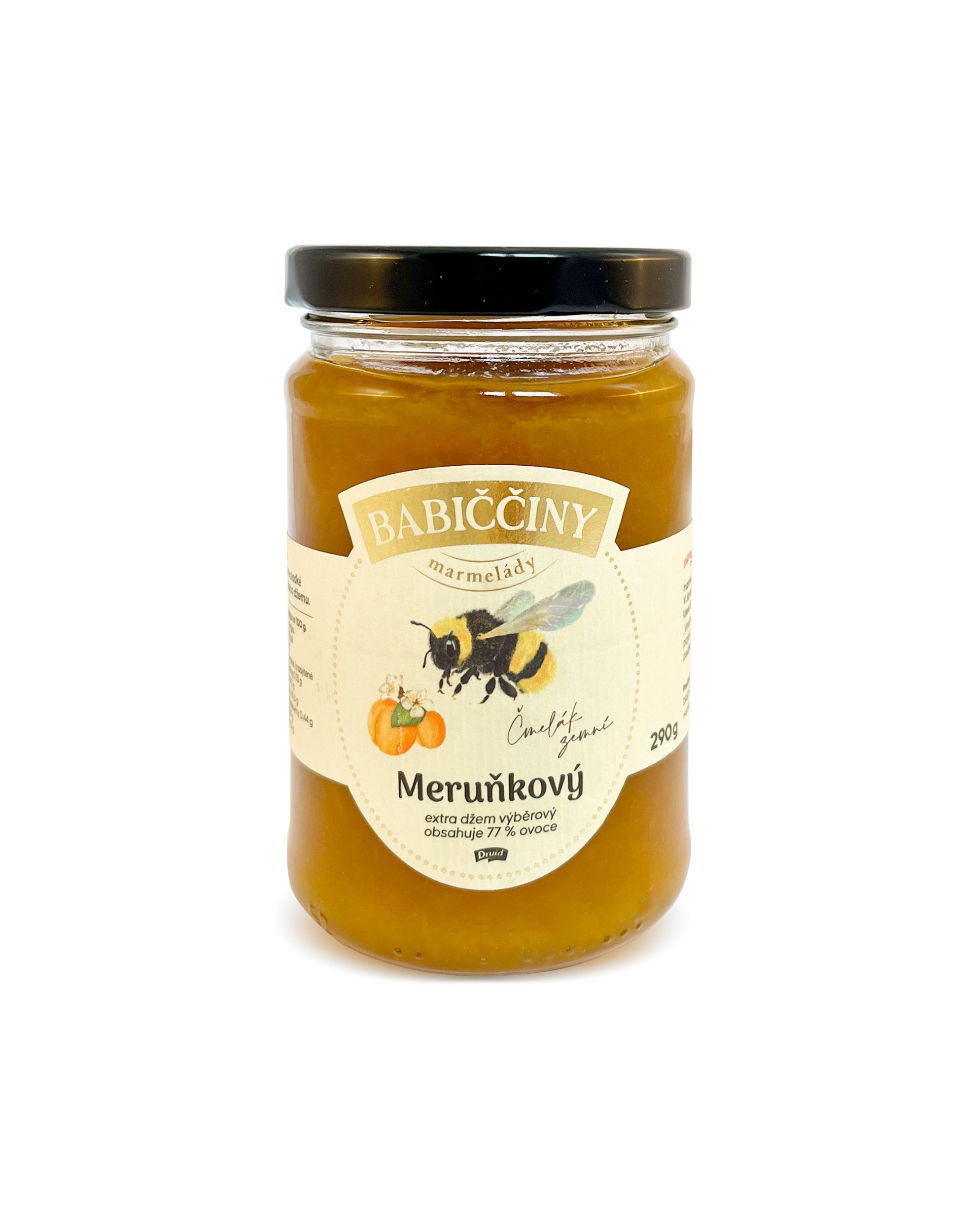 Babiččiny marmelády Meruňkový extra džem výběrový se sníženým obsahem cukru 290 g