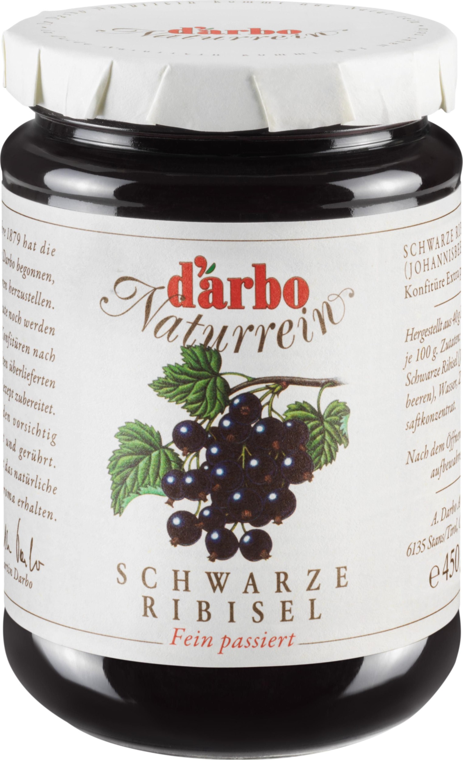 Darbo Džem černý rybíz 450g