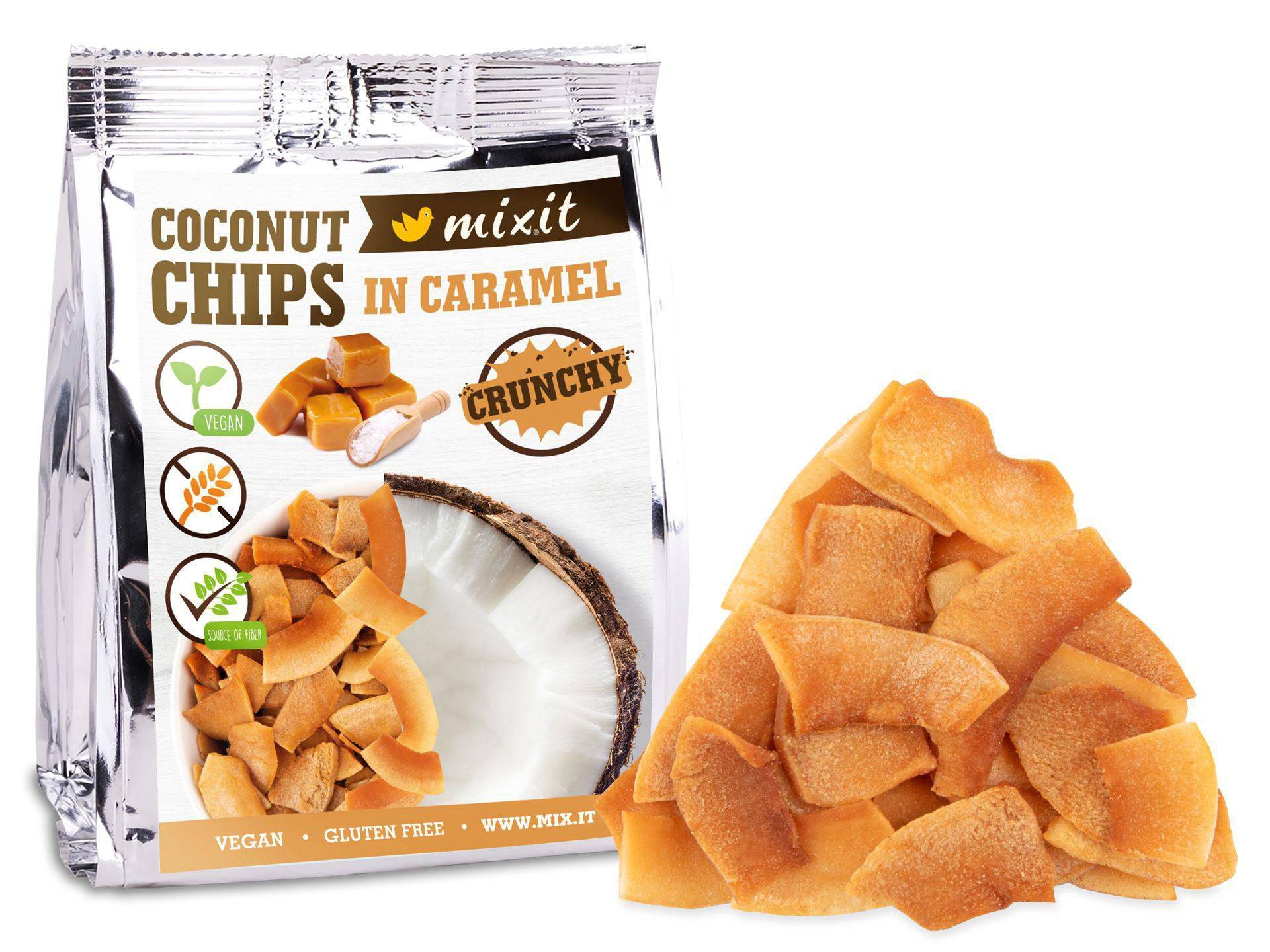 Mixit Mixit kokosové chipsy karamel 60g