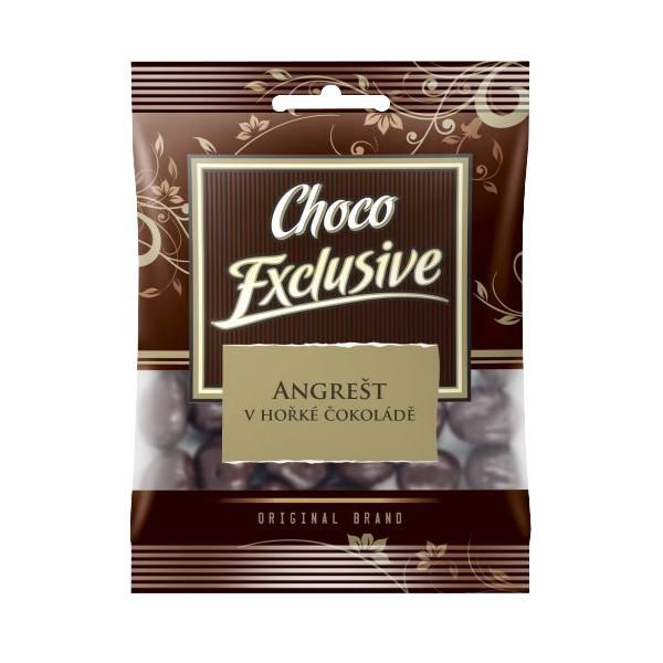 Poex Angrešt kandovaný v hořké čokoládě 100 g