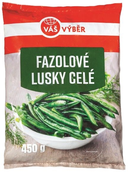 Váš Výběr Fazolové lusky celé mražené 450g