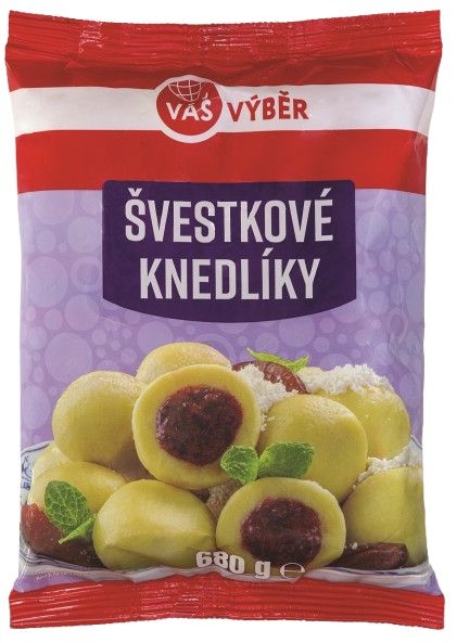 Váš Výběr Švestkové knedlíky mražené 680g