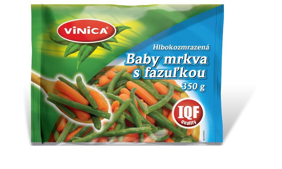 Baby karotka s fazolkou celou Vinica mražená 350g