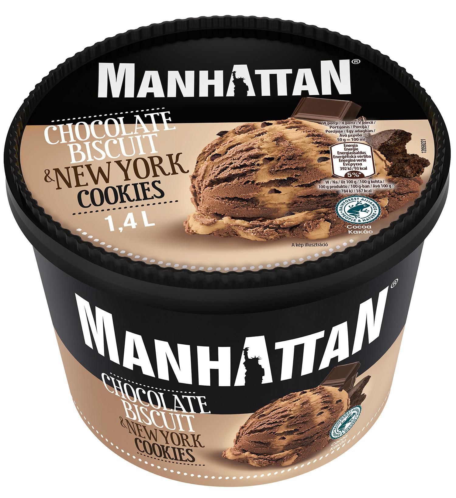 Manhattan Čokoládová sušenka & NY Cookie 1400ml