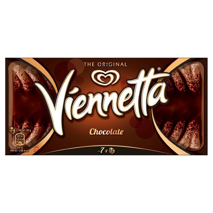 Algida Viennetta Chocolate mražený krém čokoládový s bílou čokoládou 650 ml