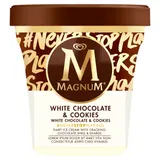 Magnum White Chocolate and Cookies Zmrzlina v kelímku 440 ml