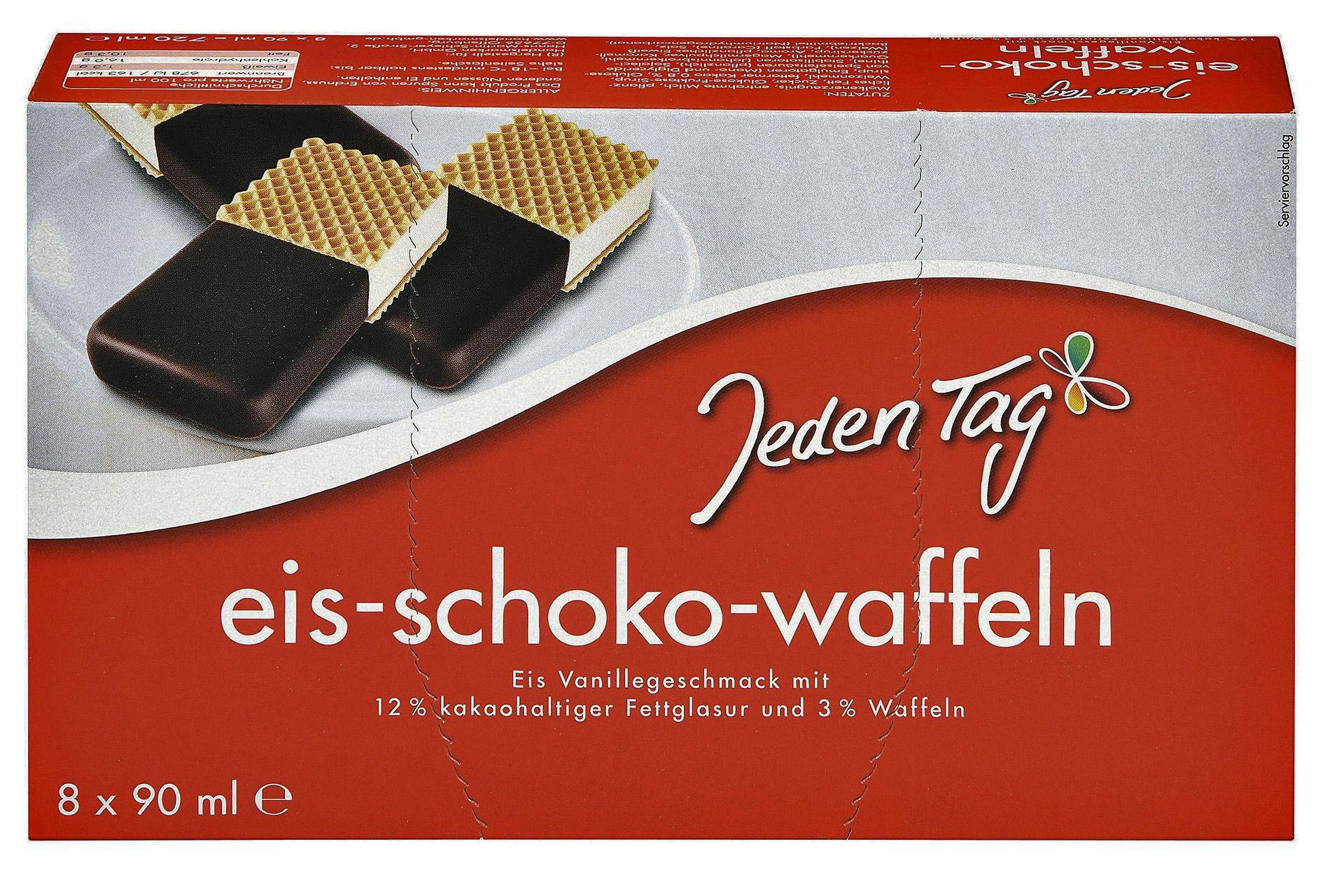 Jeden Tag mraž. krém vanilk. v oplatce 8x90 ml