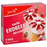 Jeden Tag Zmrzlinový kornout s příchutí jahody 6 x 120 ml