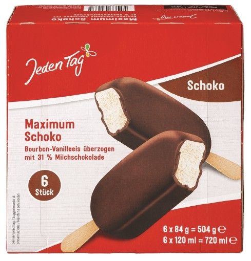 Jeden Tag Zmrzlina Maximum Čokoládová 6 x 120 ml