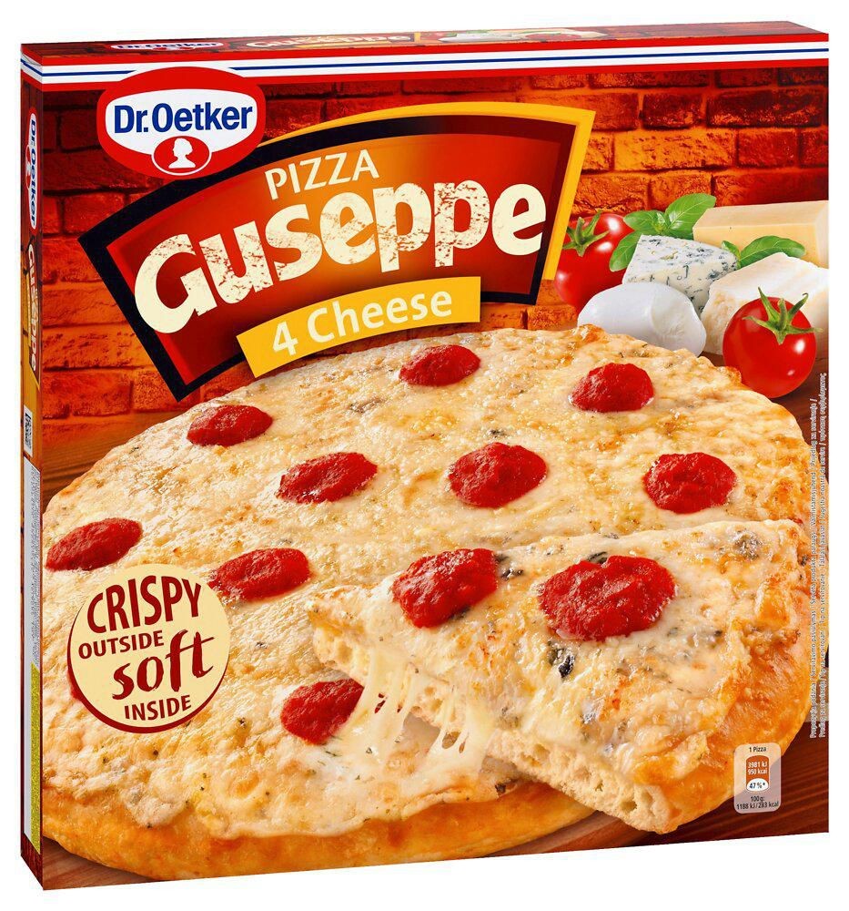 Dr Oetker Guseppe 4 Cheese pizza mražená 335 g