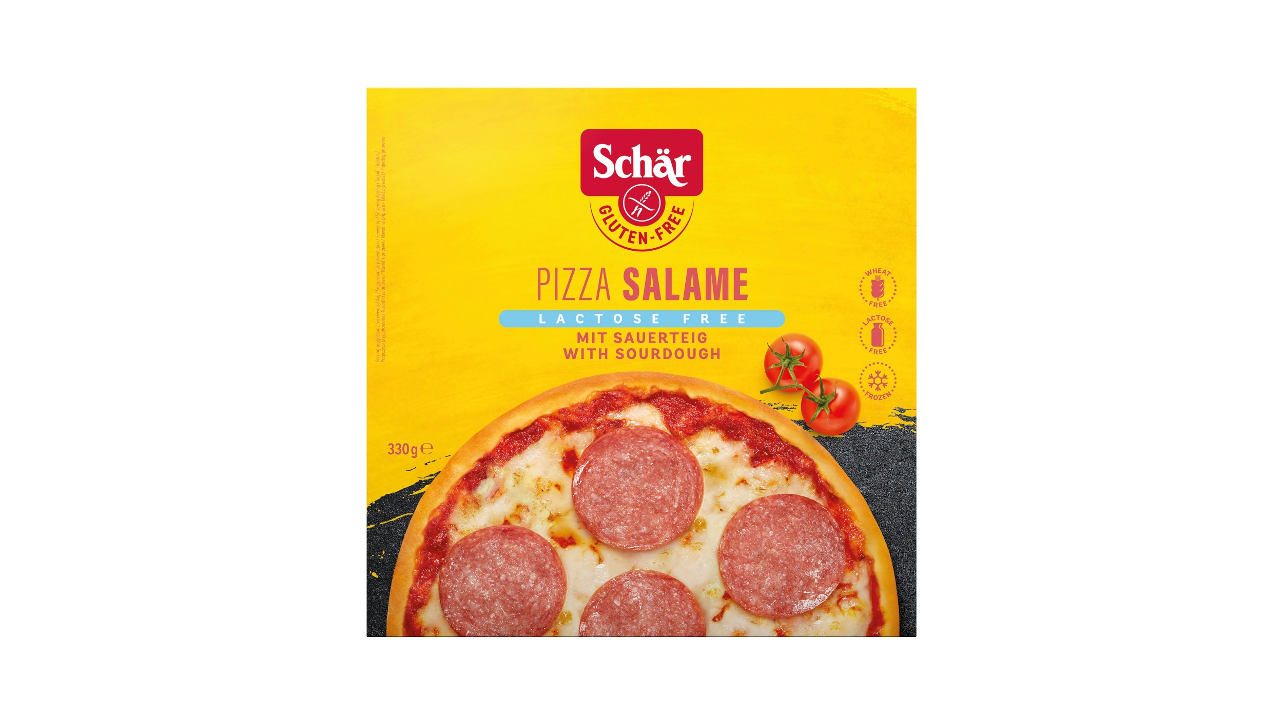 Schär Pizza Salame bez laktózy a lepku mražená 330 g