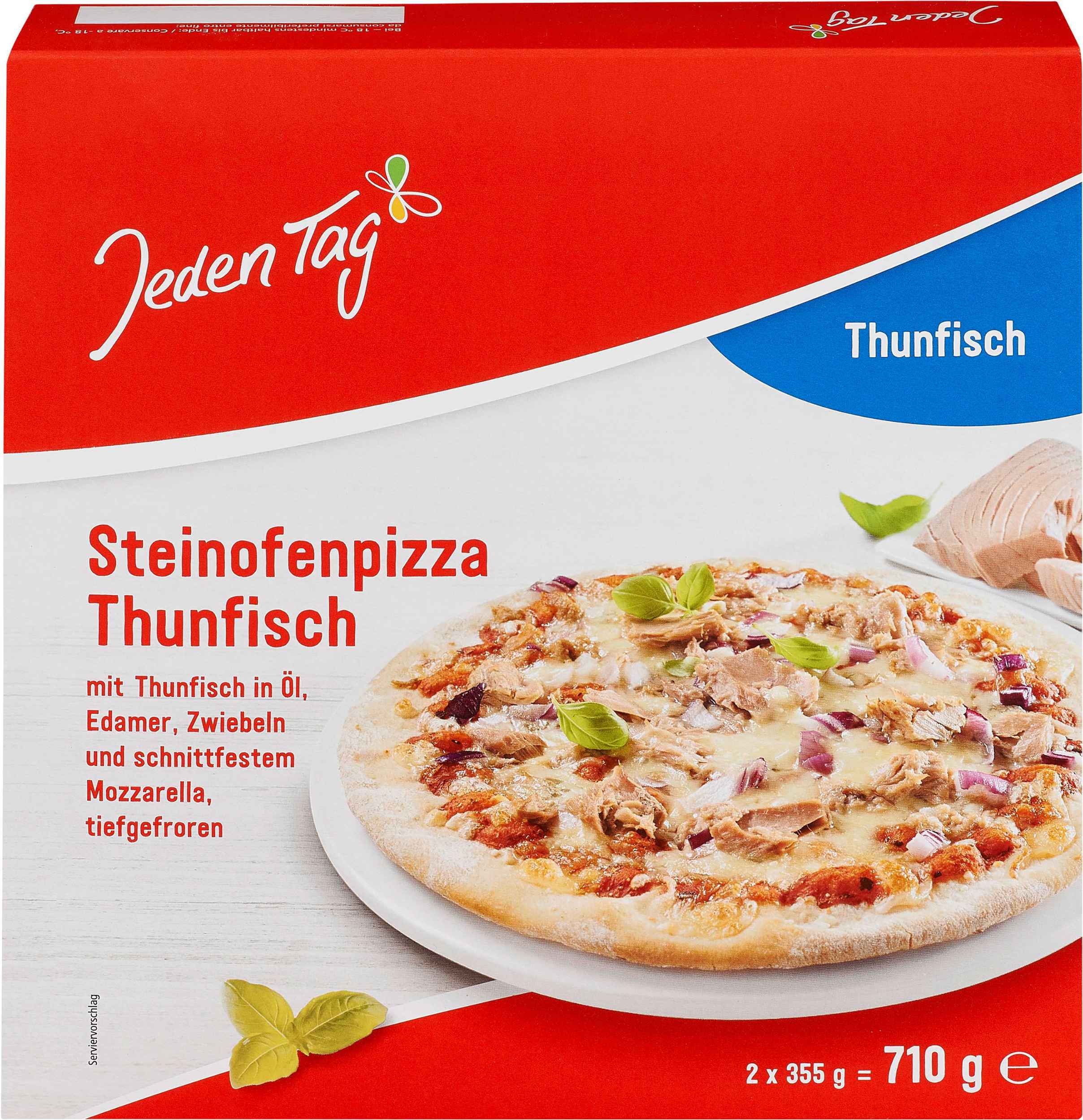 Jeden Tag Pizza tuňáková 2 x mražená 350g