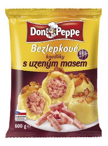 Don Peppe bezlepkové knedlíky s uzeným masem mražené 600g