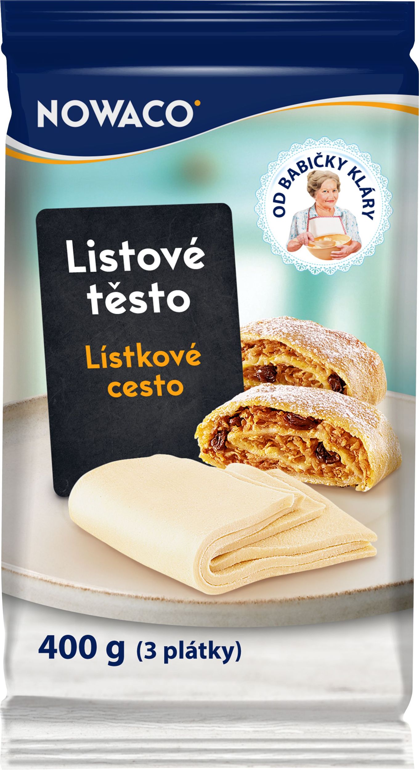 Nowaco Listové těsto mražené 400g