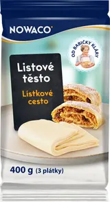 Nowaco Listové těsto mražené 400g