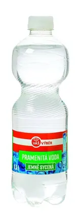 Váš výběr pramenitá voda jemně sycená 0,5l