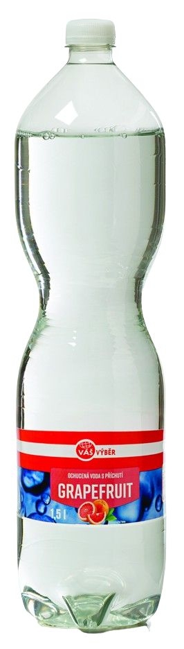 Váš Výběr jemně perlivá Ochucená voda grapefruit 1,5l