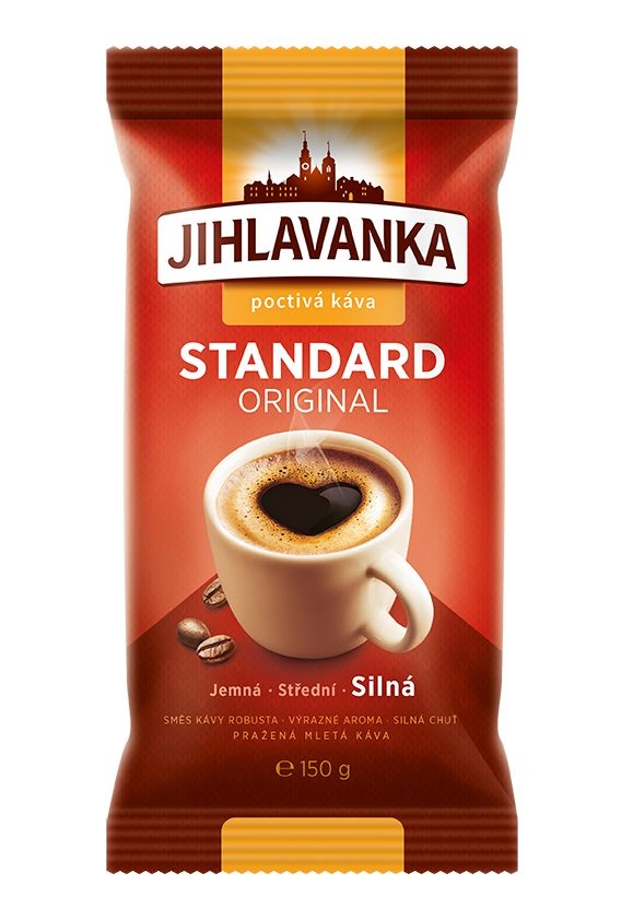 Jihlavanka Standard original pražená mletá káva 150 g