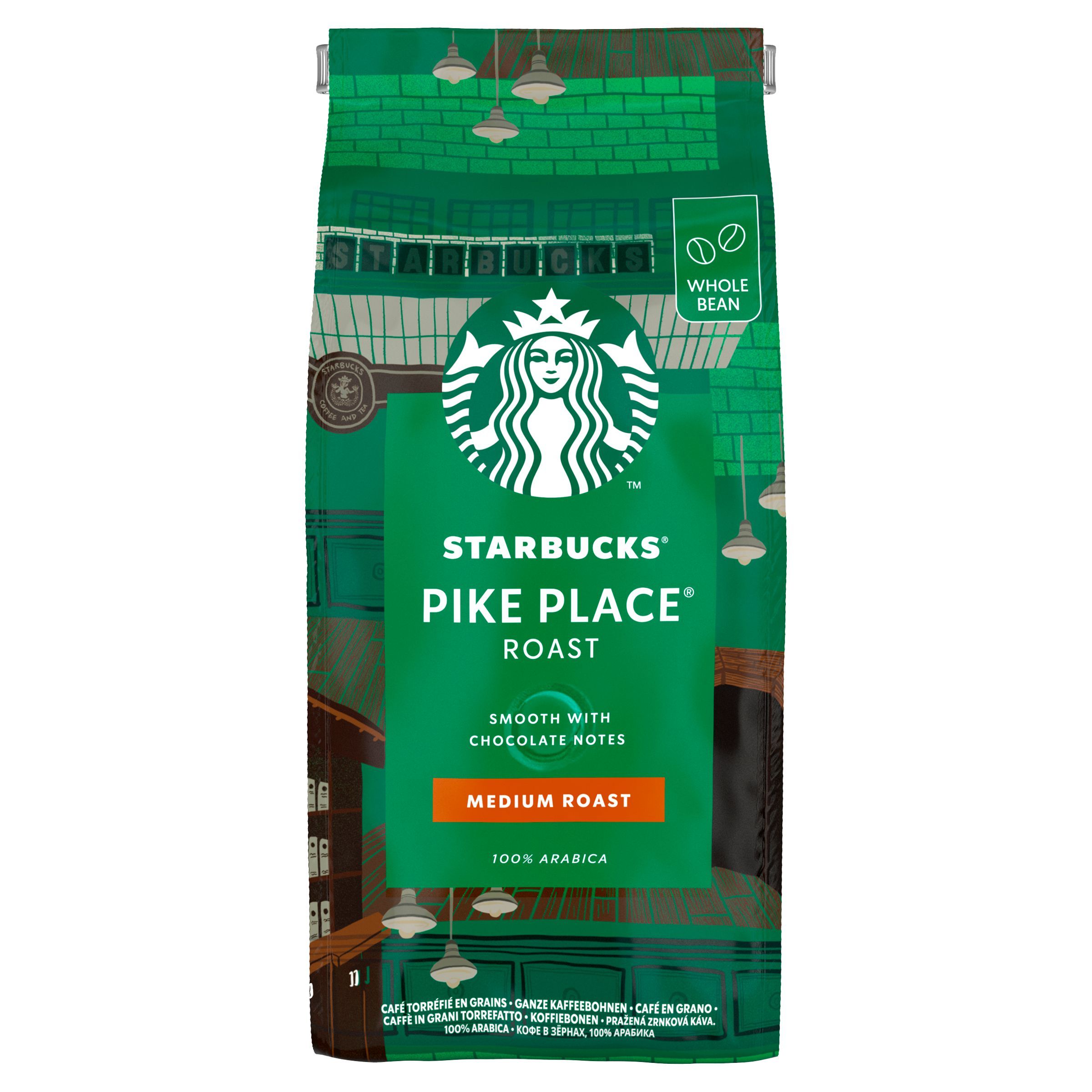 Starbucks Pike Place Espresso Roast Zrnková káva 450g