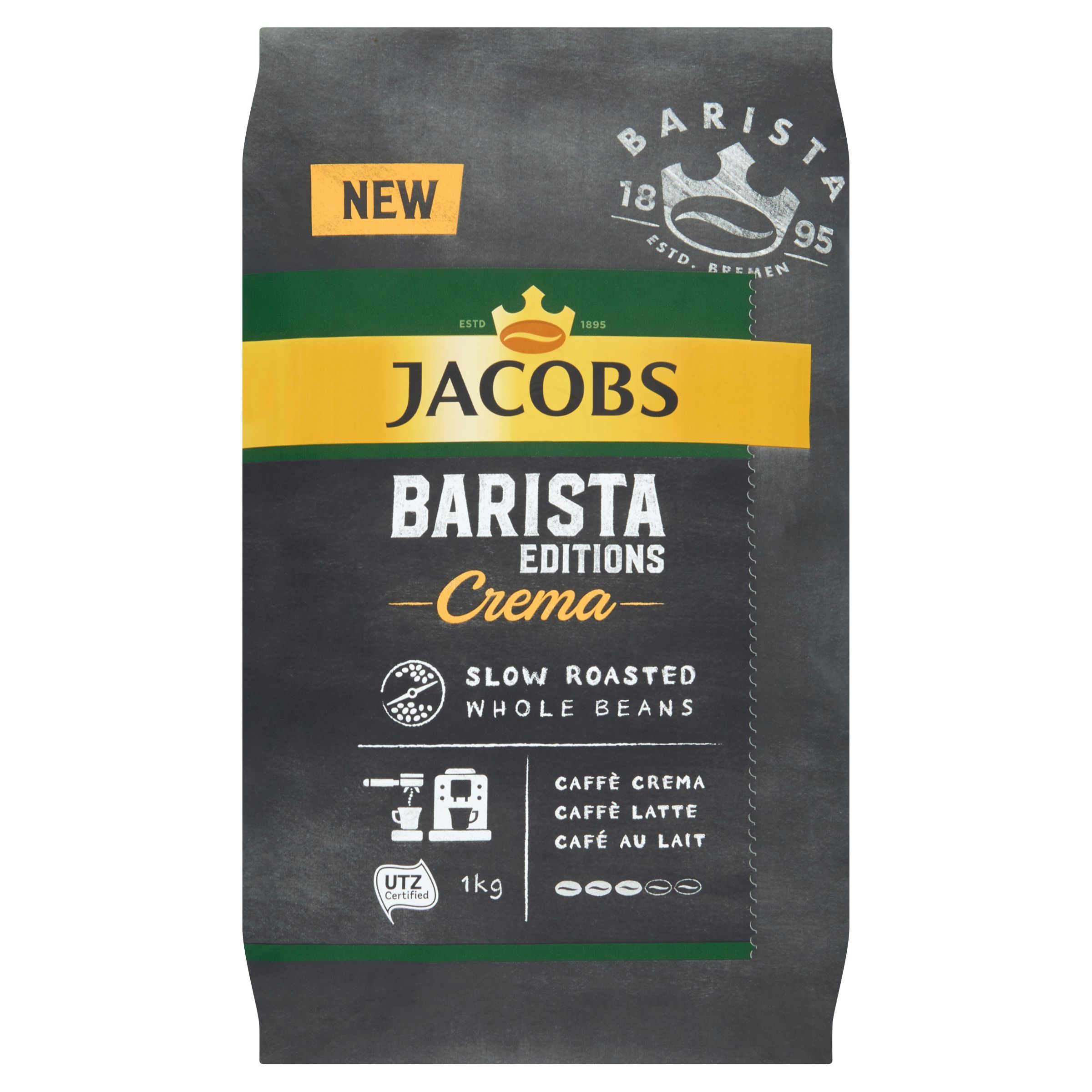 Jacobs Barista Crema zrnková káva 1 kg