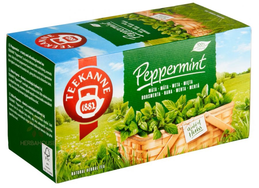 Teekanne Mátový čaj, Natural Herbal Tea, bylinný 20x1,5 g