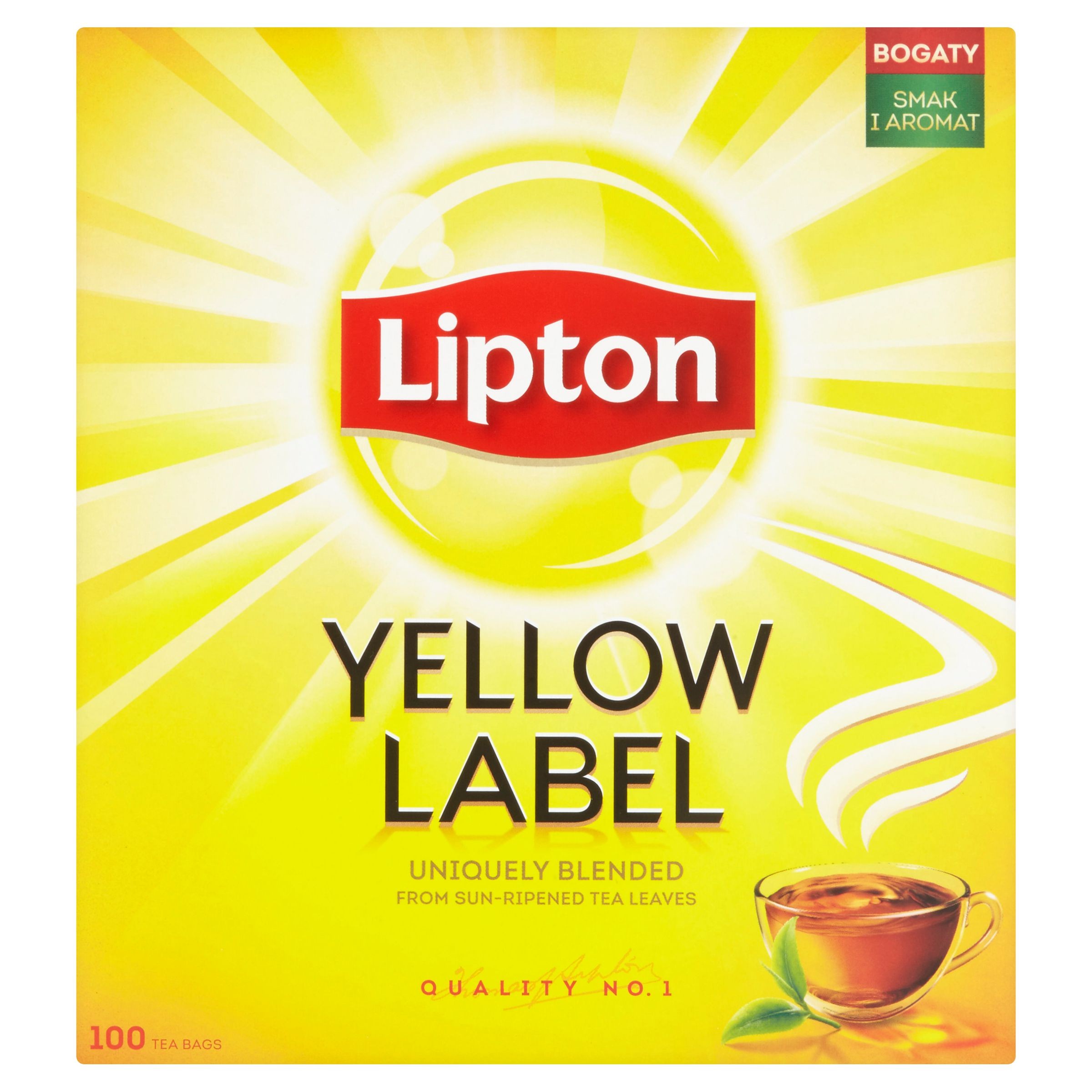 Lipton Yellow Label černý aromatizovaný čaj 100 sáčků 200 g