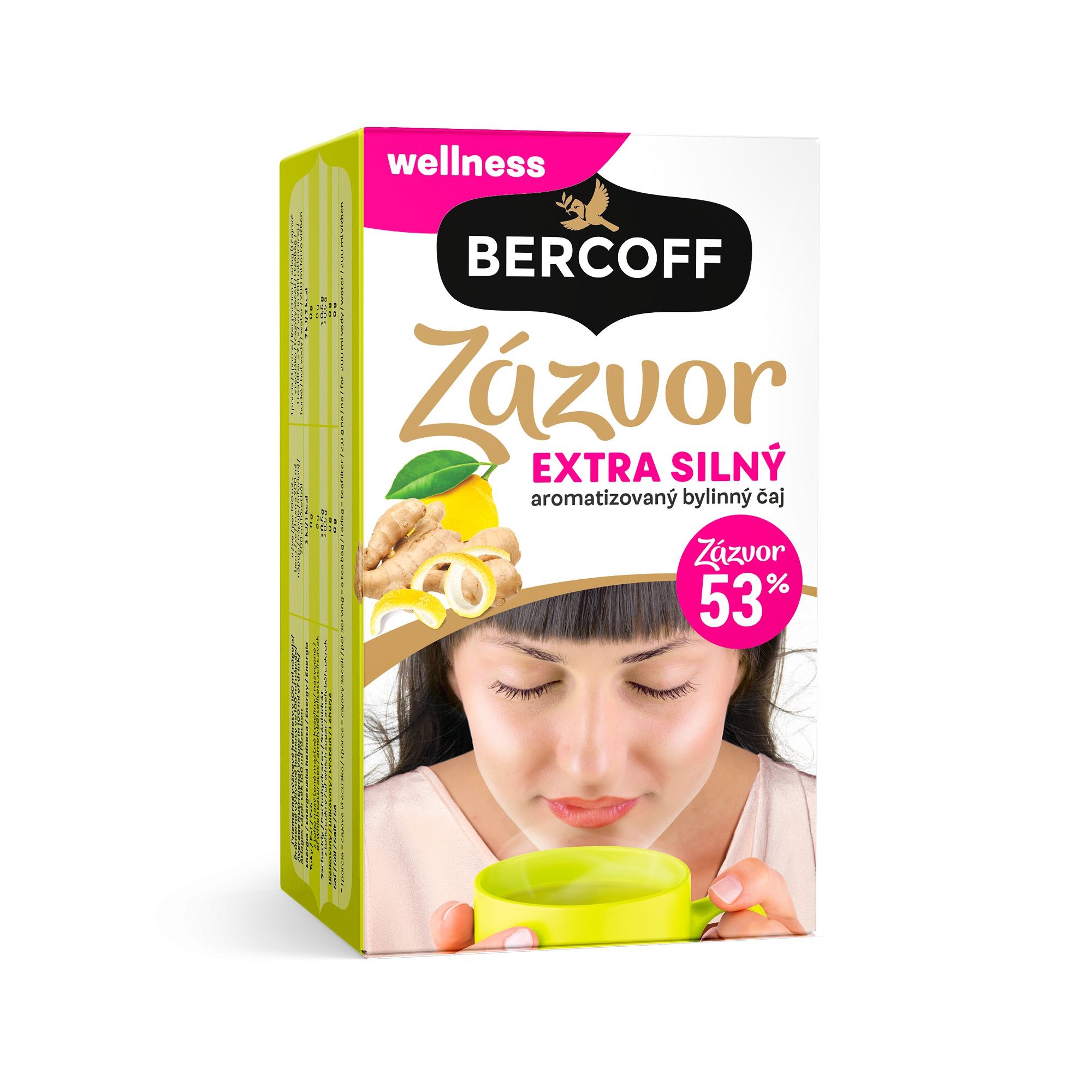 Bercoff Bylinný čaj Zázvor extra silný 40g