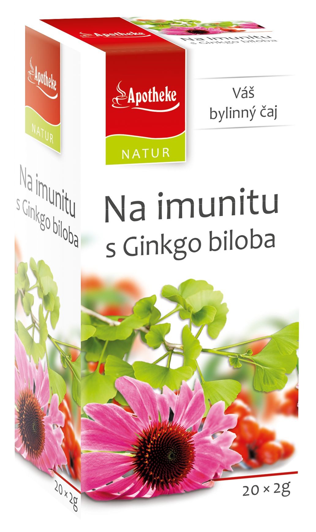 Apotheke Natur Na imunitu s ginkgo čaj 20 x 2 g
