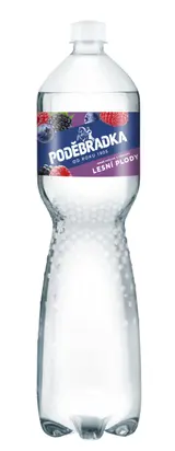 Poděbradka Jemně perlivá s příchutí lesní plody 1,5 l