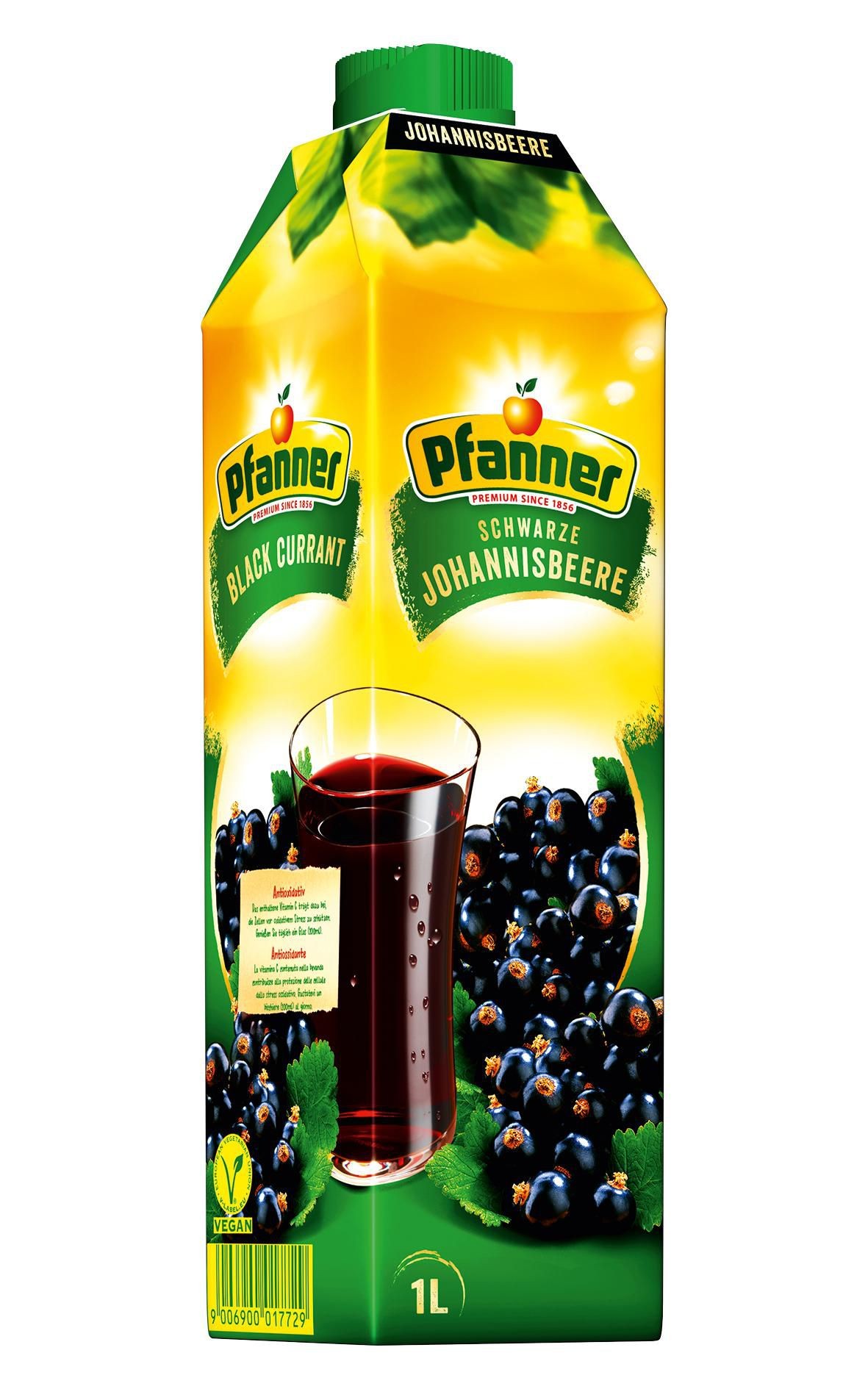 Pfanner Černý rybíz 25% 1L