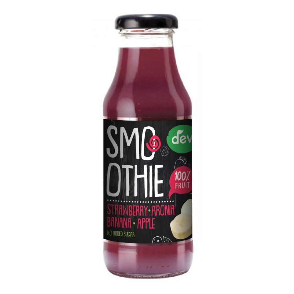 Deva Smoothie jahoda, arónie, banán, jablko 300ml