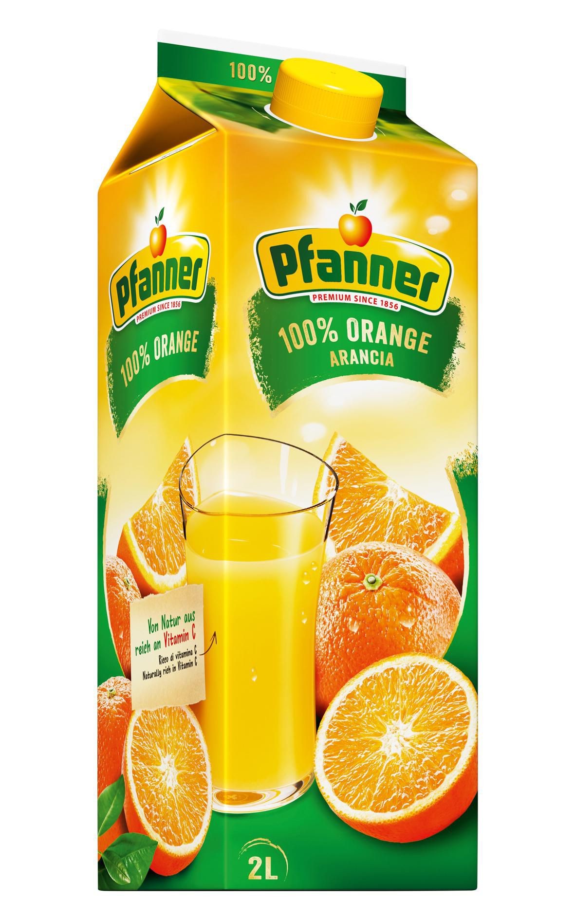 Pfanner Pomeranč 100% 2L