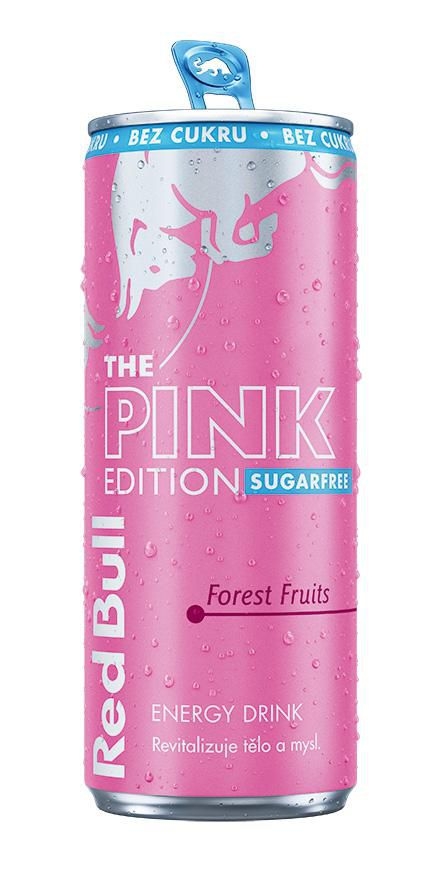 Red Bull Pink Sugarfree s příchutí lesního ovoce 250ml