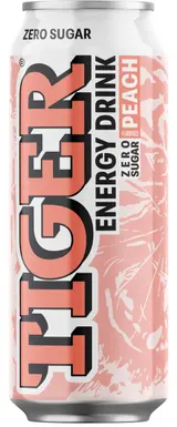 Tiger energy drink ZERO Peach flavoured 0,5L plech