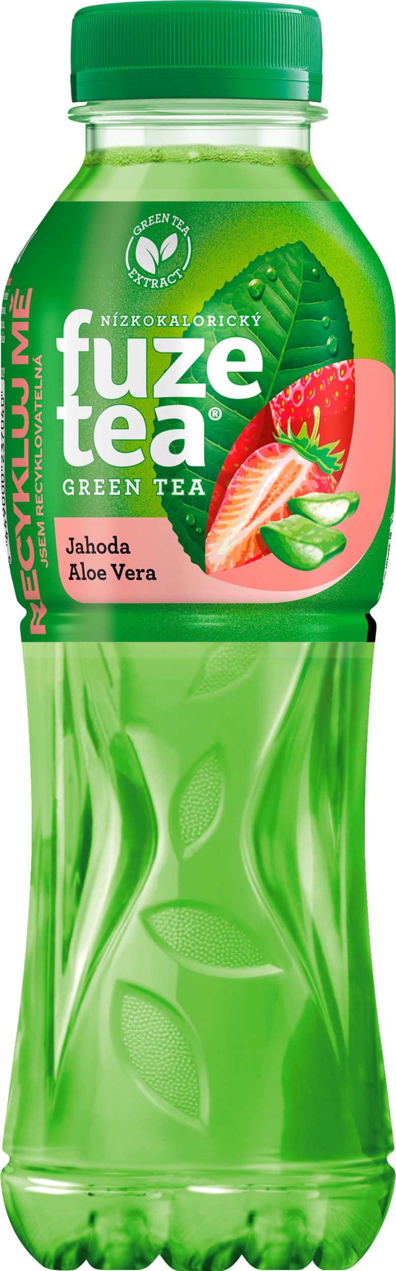 Fuzetea Strawberry Aloe Stevia Green Ice Tea 0,5 l