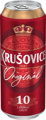 Krušovice 10° pivo výčepní světlé 0,5 l