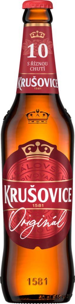 Krušovice 10° pivo výčepní světlé 0,5 l