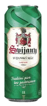 Svijany Svijanský Máz pivo světlý ležák plech 0,5 l