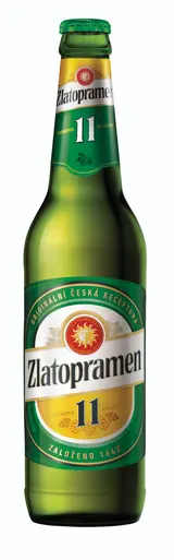 Zlatopramen 11° pivo ležák světlý sklo 0,5 l