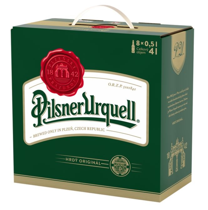 Pilsner Urquell Pivo ležák světlý 8x0,5 l