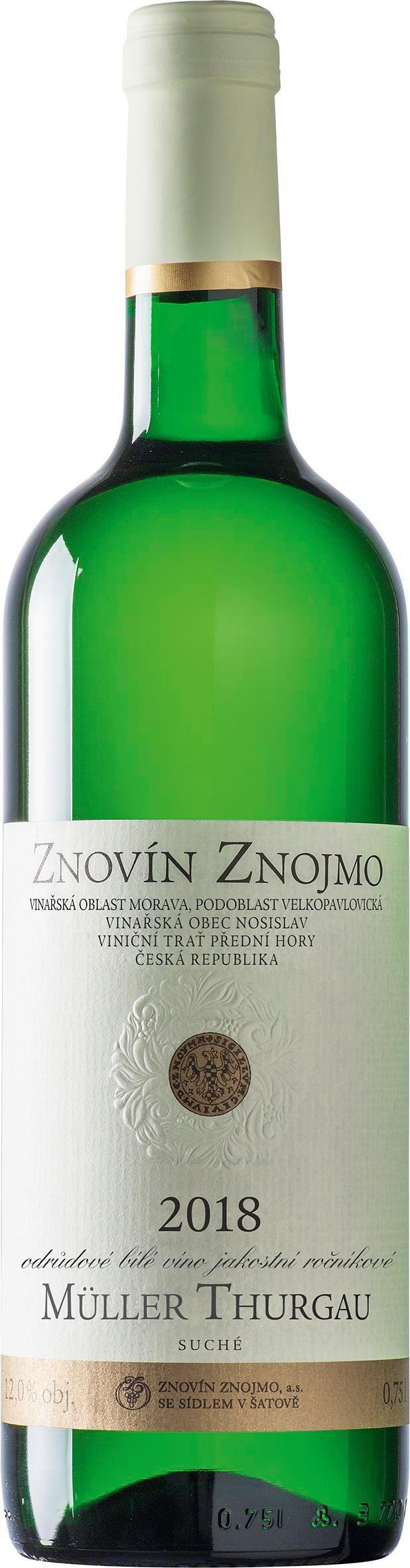 Znovín Znojmo Müller Thurgau jakostní 750 ml