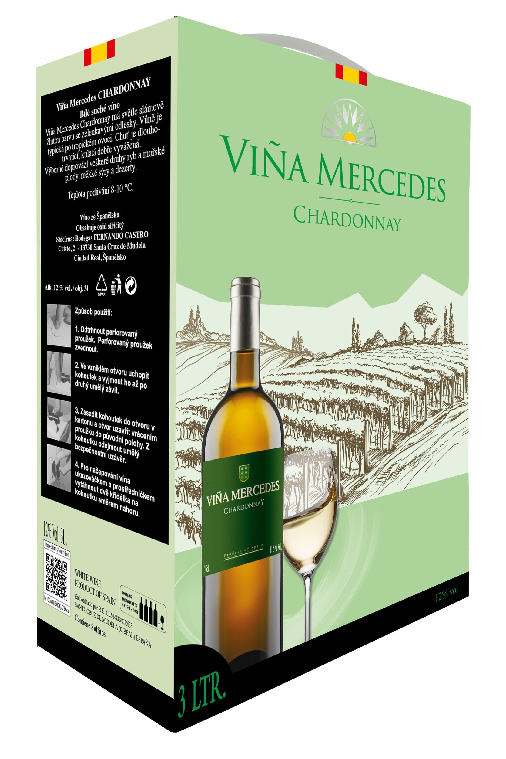 Viňa Mercedes Chardonnay Bag in Box 3 l