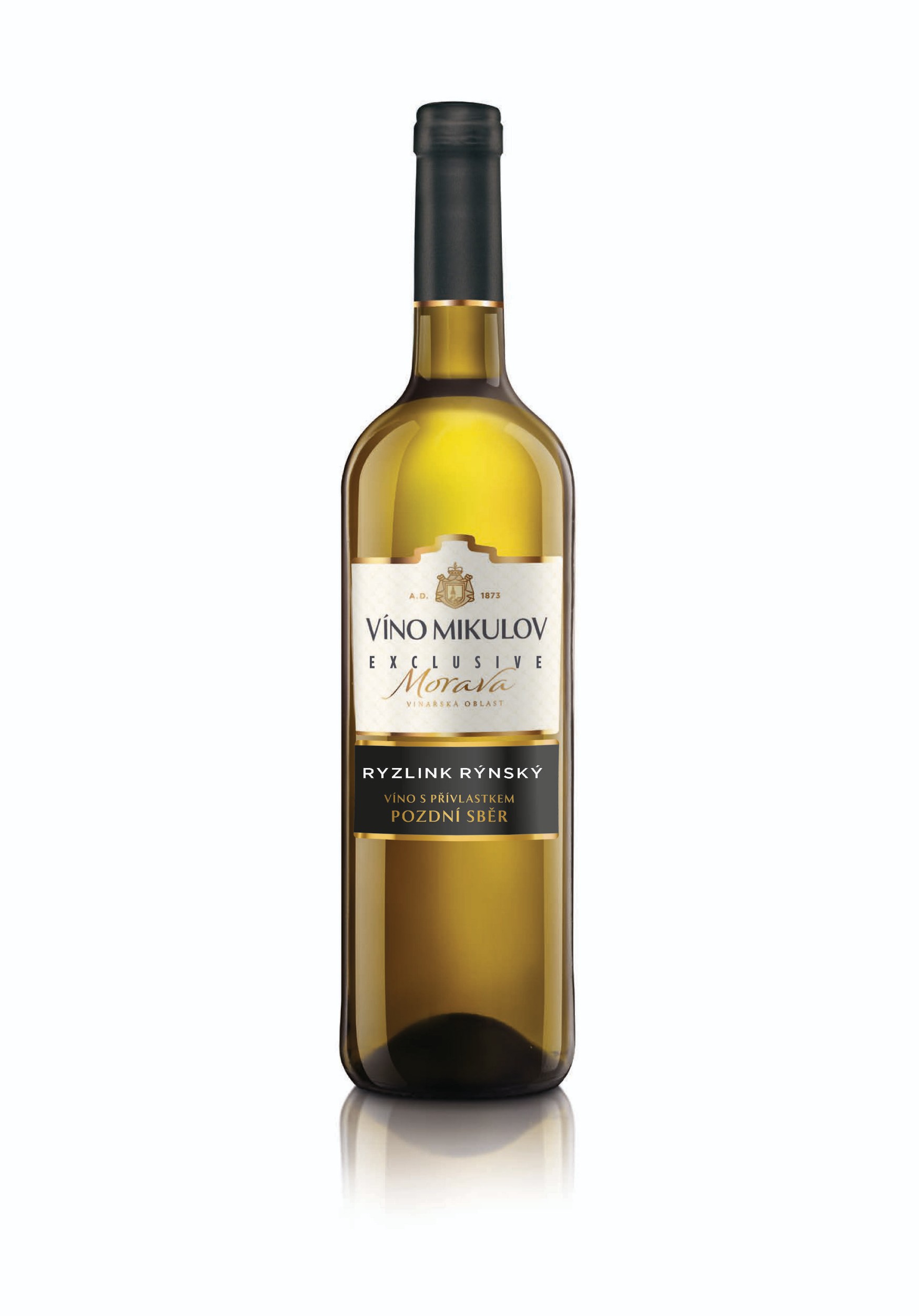 Víno Mikulov Exclusive Ryzlink rýnský pozdní sběr 0,7l