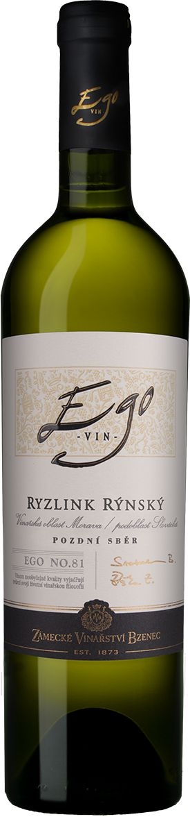 Zámecké Vinařství EGO Ryzlink rýnský pozdní sběr 750 ml