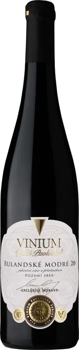 Vinium Exclusive Rulandské modré pozdní sběr 0,75 l